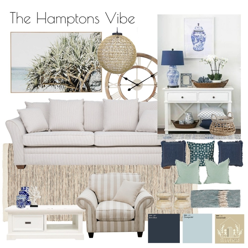 The Hamptons Vibe Mood Board by Styled By Lorraine Dowdeswell on Style Sourcebook