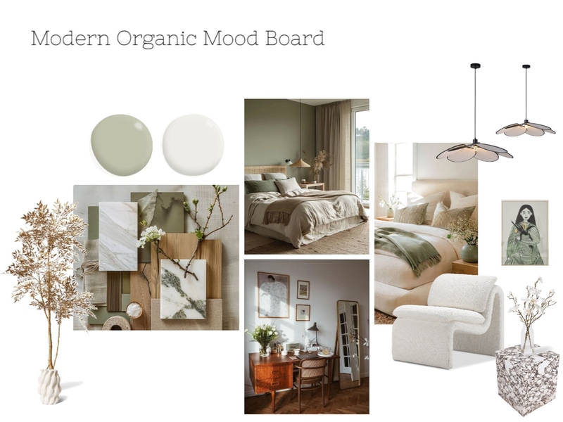 Sister's Modern Organic Bedroom Mood Board Mood Board by ariapilgrim on Style Sourcebook