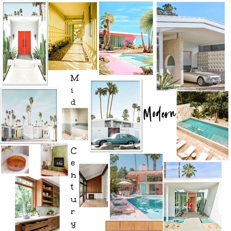 Mid Century Modern Mood Board Mood Board by angelabshepherd@gmail.com on Style Sourcebook