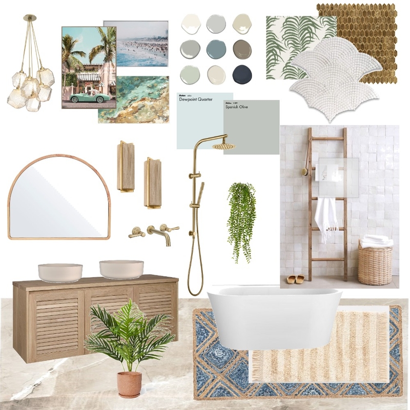 California Coastal Bathroom Mood Board 1 Mood Board by JN DesignHive on Style Sourcebook