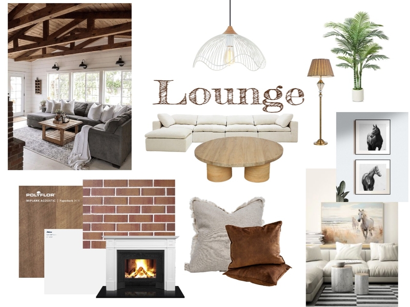 Farmhouse Living Area Mood Board by ella mollineaux on Style Sourcebook
