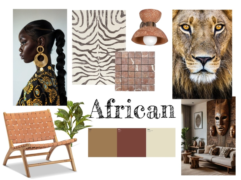 African Design Mood Board Mood Board by LCliveitupdesigns on Style Sourcebook
