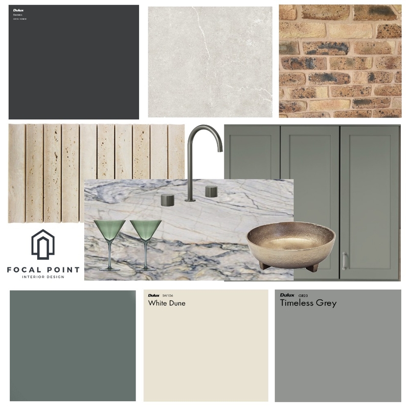 Kitchen Colour Scheme Table Top Mood Board by Focal Point Interior on Style Sourcebook