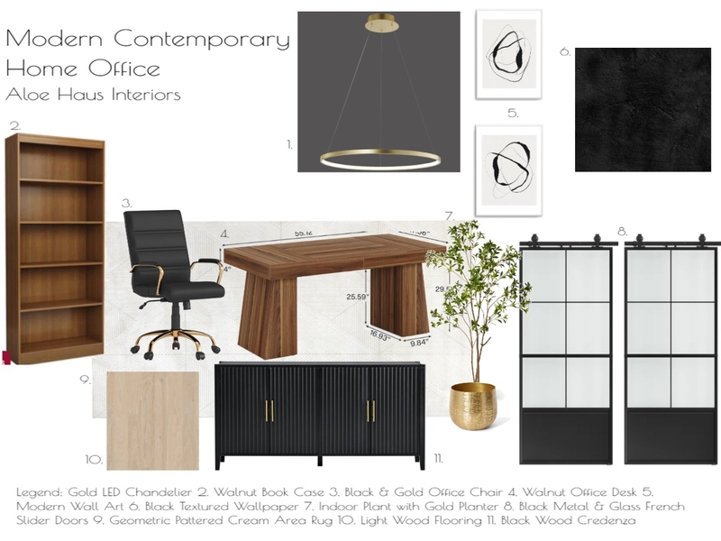 Modern Contemporary Home Office Mood Board by aloehaus on Style Sourcebook