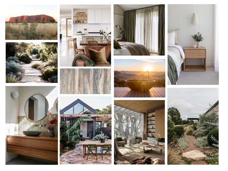 Modern Australian Mood Board by Ajeless Designs on Style Sourcebook