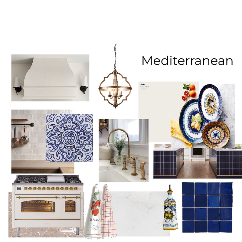 Mediterranean Kitchen Room Board Mood Board by Angie on Style Sourcebook