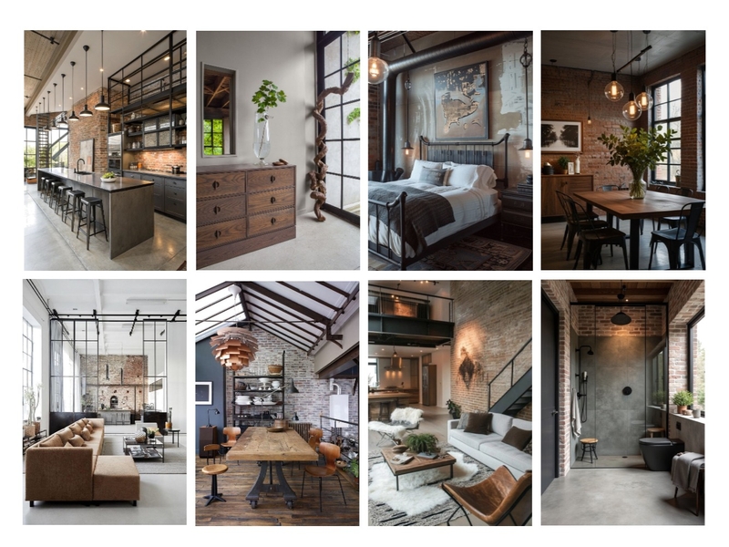 Industrial Mood Board by Ajeless Designs on Style Sourcebook