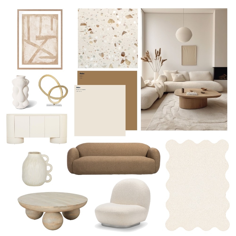 Brown Living Room Mood Board by odeinterior on Style Sourcebook