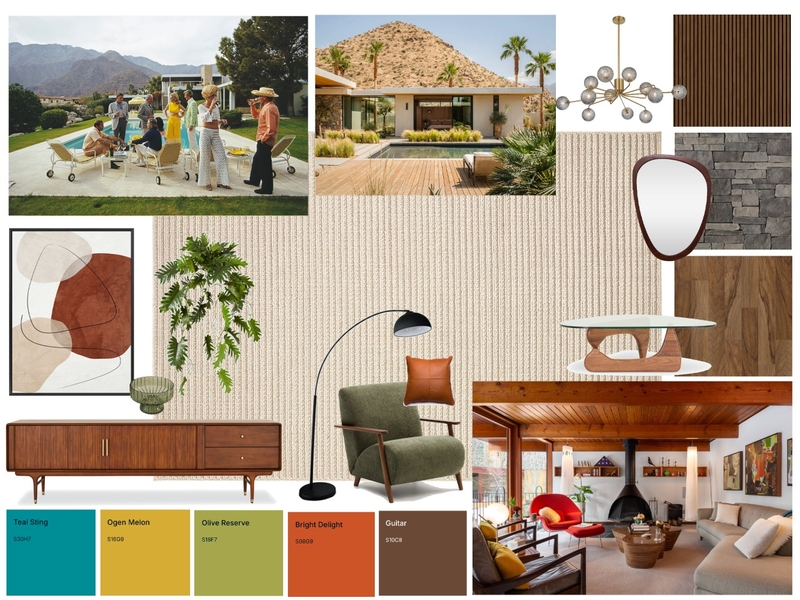 Mid Century Modern Mood Board by amber.ec@outlook.com.au on Style Sourcebook