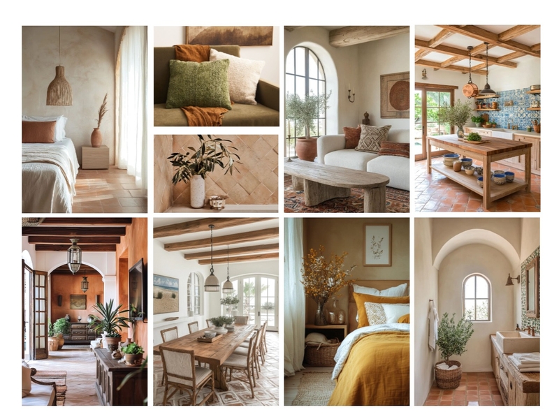 Mediterranean Mood Board by Ajeless Designs on Style Sourcebook