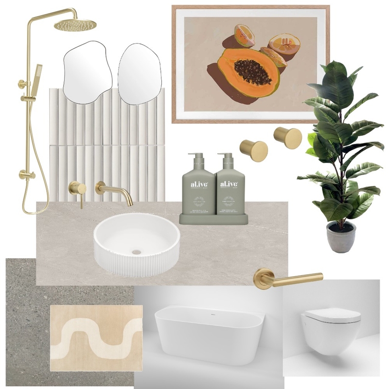 Wainai - ensuite Mood Board by Lynae Webb on Style Sourcebook