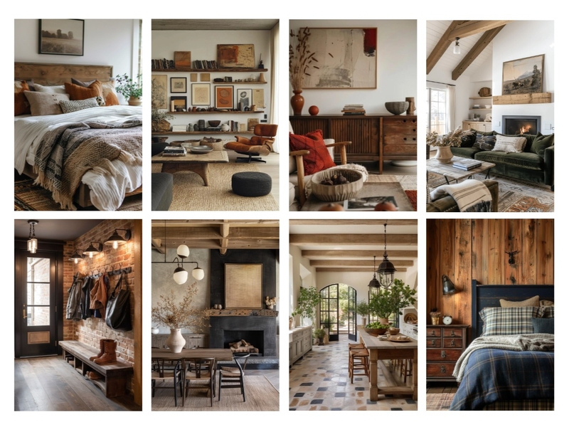 Rustic Mood Board by Ajeless Designs on Style Sourcebook