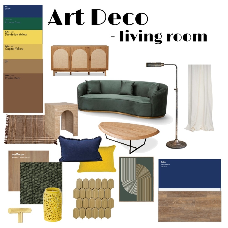 Art Deco living room Mood Board by Tori.Bland8 on Style Sourcebook
