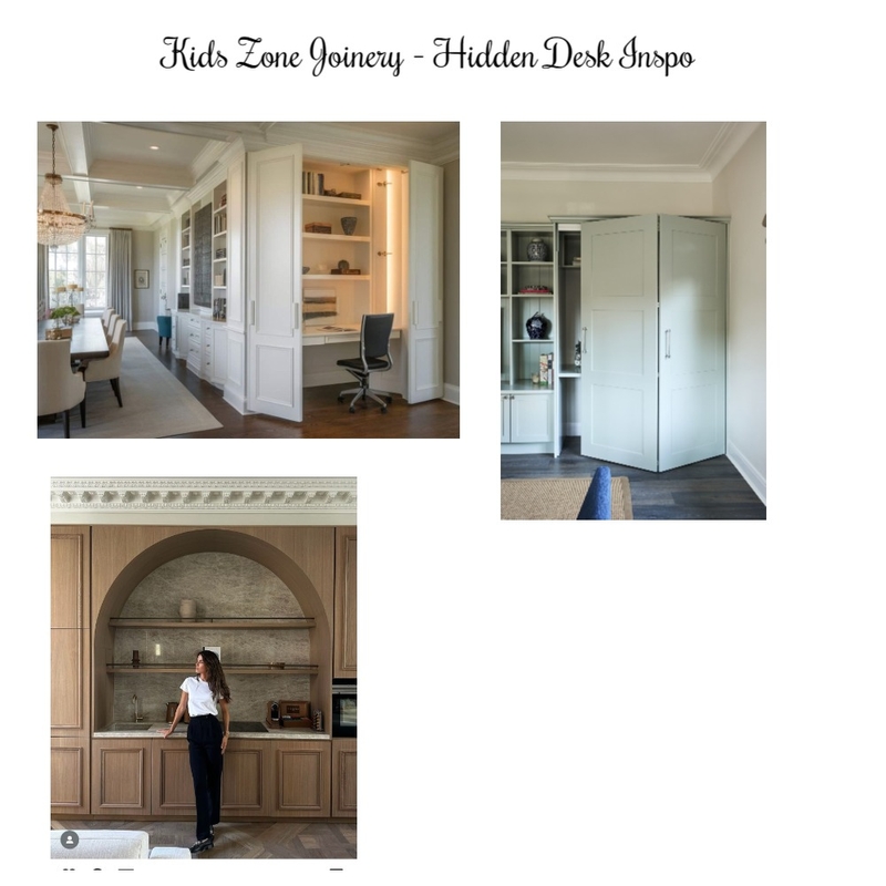 Kids Zone Kitchen Wall Joinery Mood Board by Space Style Melbourne on Style Sourcebook