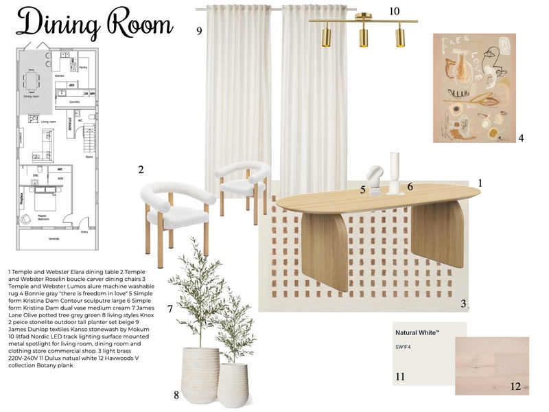 Dining room Mood Board by Hannahstinton on Style Sourcebook