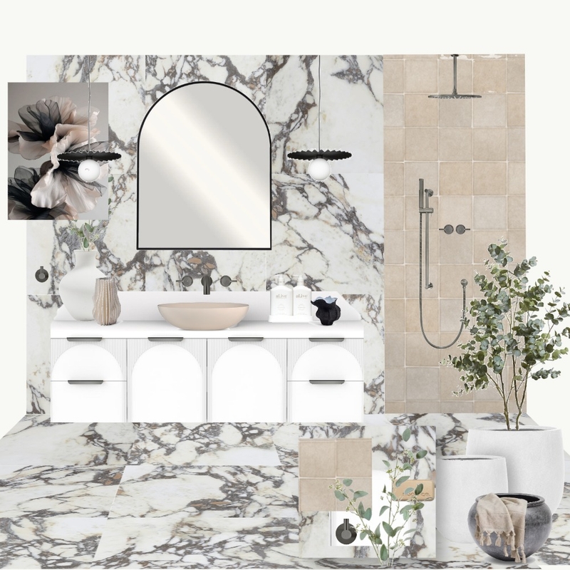 Medley Viola Calacatta Lux Bathroom Mood Board by Carley & Co. Design on Style Sourcebook