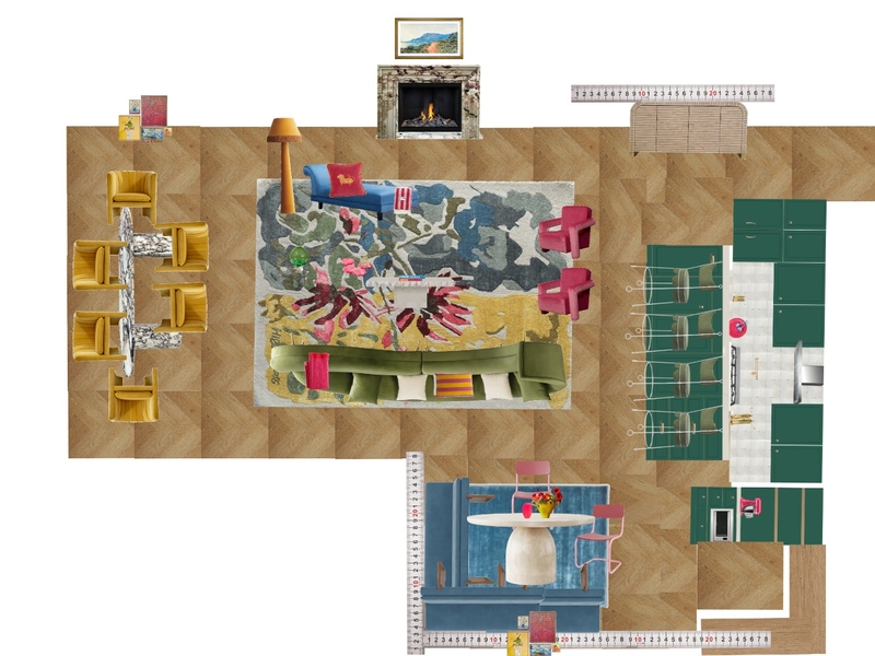 Great Room Space Planning Scale Mood Board by dl2407 on Style Sourcebook