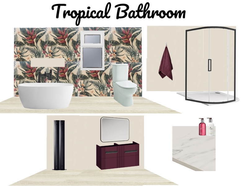 Tropical Bathroom Mood Board by CarCallaghan on Style Sourcebook