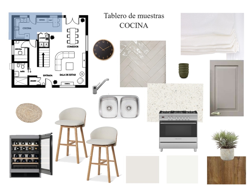 tablero de muestras cocina Mood Board by anukabrass on Style Sourcebook