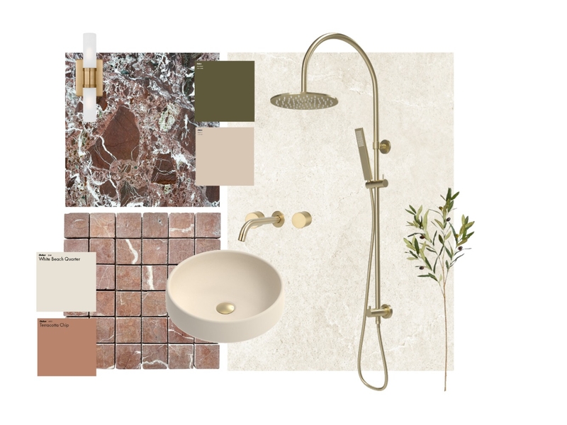 Mediterranean Ensuite Mood Board by Emma White on Style Sourcebook