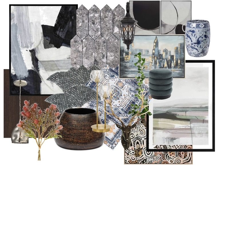 blue. Mood Board by _Mooshe_ on Style Sourcebook