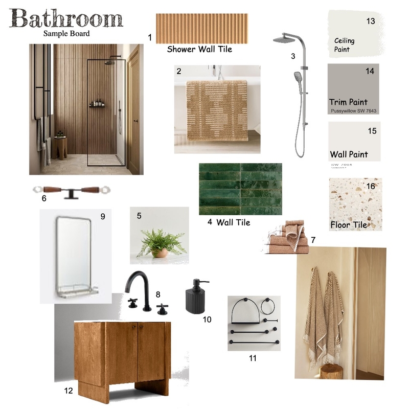 Bathroom Sample Board Mood Board by Smedeiros77 on Style Sourcebook