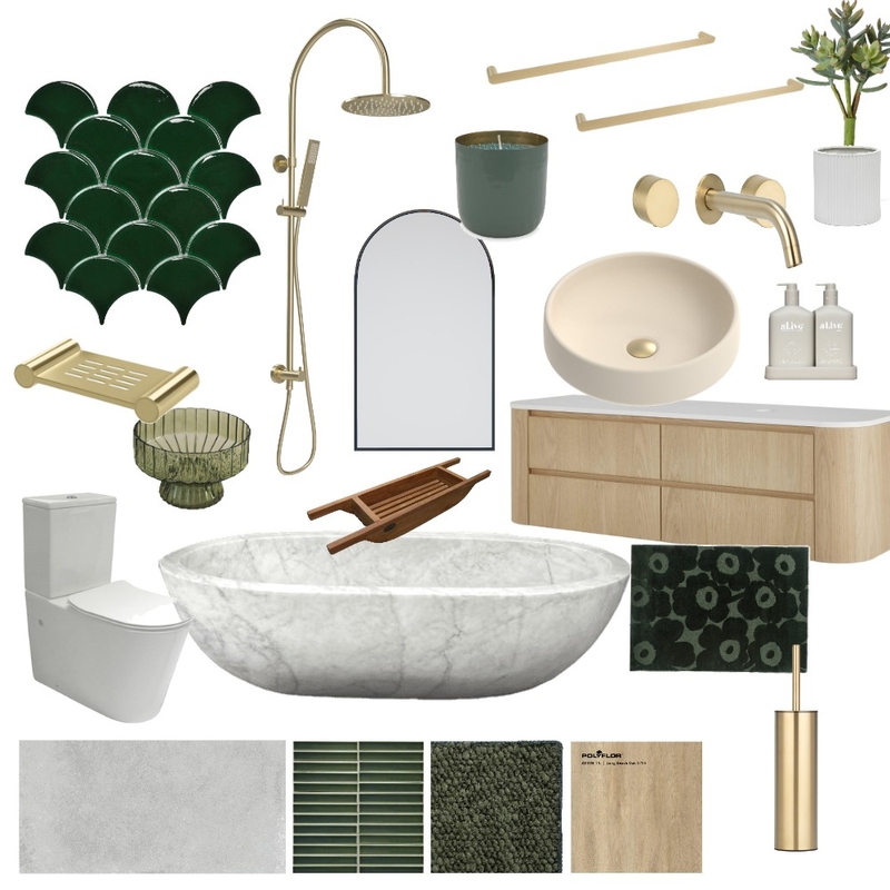bathroom mood board Mood Board by annabellegreg1@gmail.com on Style Sourcebook