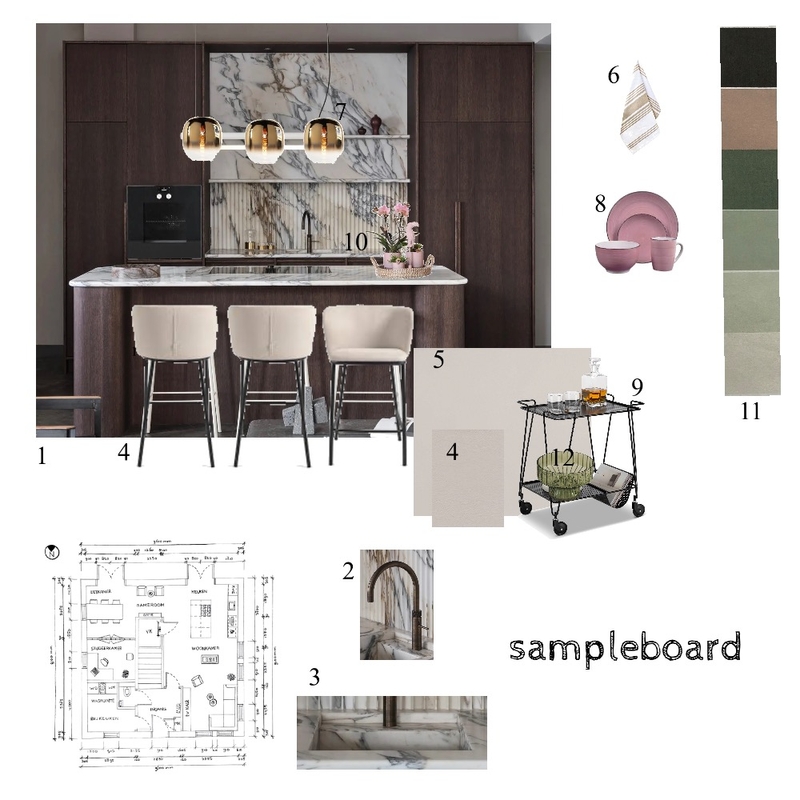 Sampleboard Mood Board by Wendy Fossen on Style Sourcebook