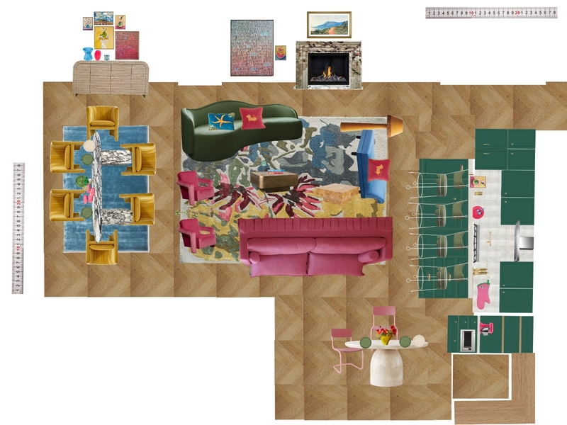 Great Room Space Planning Scale Mood Board by dl2407 on Style Sourcebook
