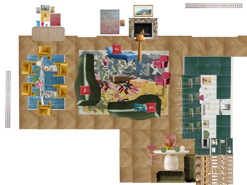 Great Room Space Planning Scale Mood Board by dl2407 on Style Sourcebook