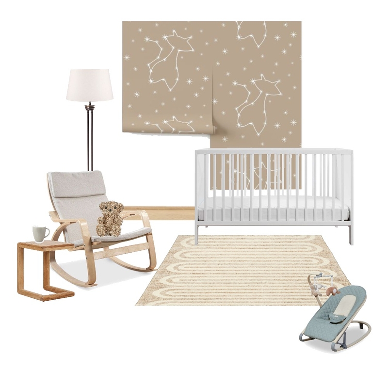 Celestial Cat Constellation Starry Night - Neutral Nursery Mood Board by Yondaroo on Style Sourcebook