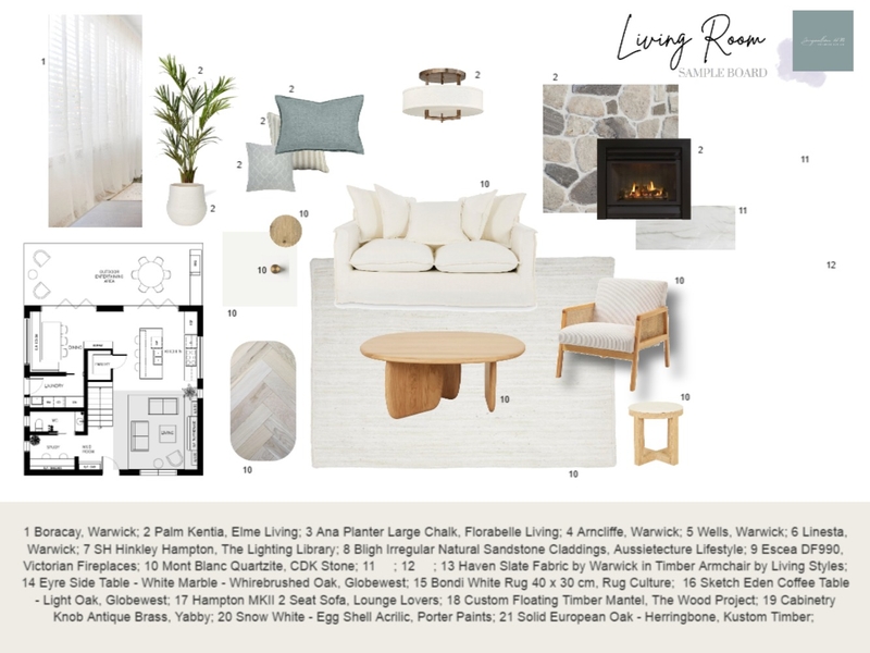 Assignment 9 - Living Room Mood Board by JHN Interior Design on Style Sourcebook