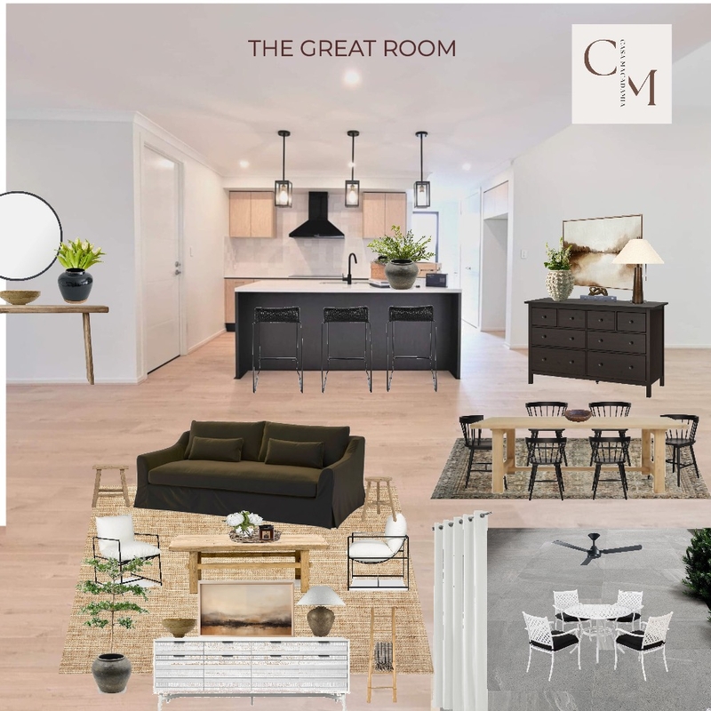Casa Macadamia - Great Room - Updated Layers with Wall Art, Elm Table Outdoor 3 Mood Board by Casa Macadamia on Style Sourcebook