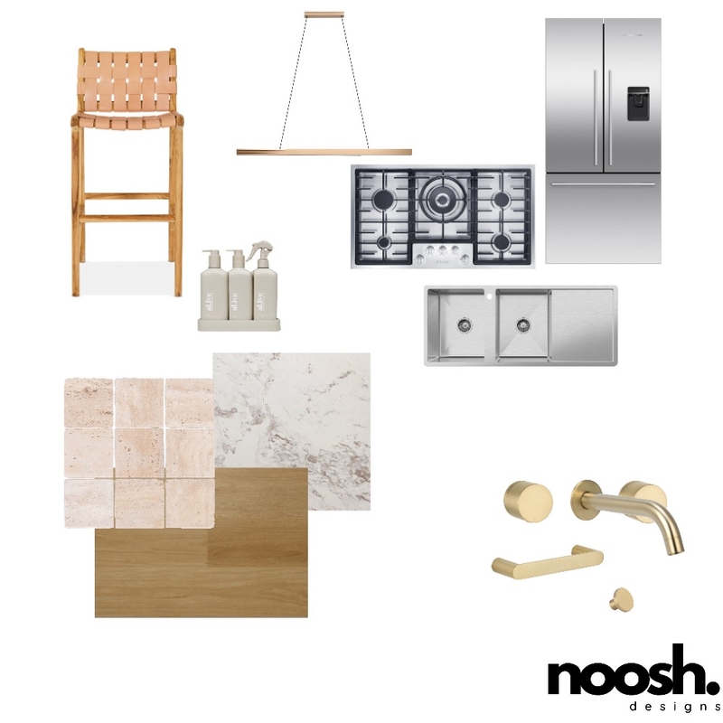 Modern boho coastal Kitchen Mood Board by Noosh Designs on Style Sourcebook