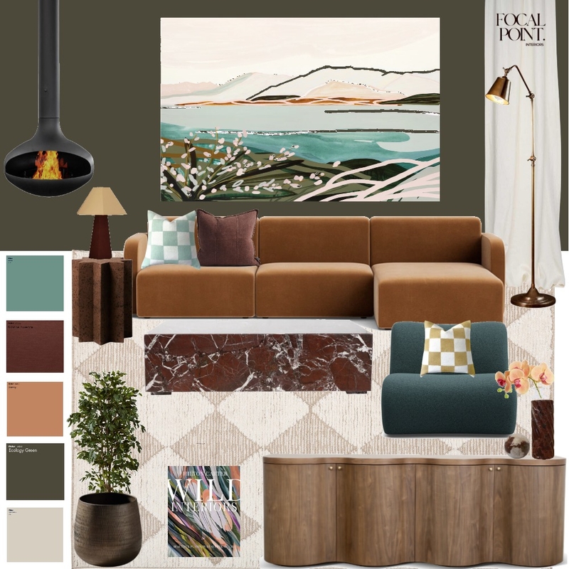 Ski Chalet Lounge Mood Board by Focal Point Interior Design on Style Sourcebook