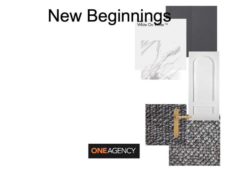 One Agency New Beginnings Mood Board by Beau Monde Property Styling on Style Sourcebook