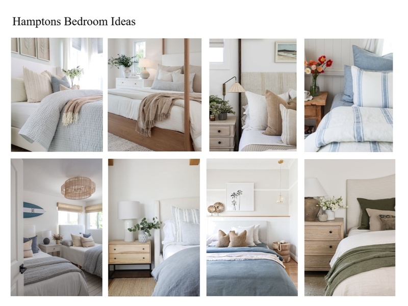 Hamptons Bedroom Inspo Photos Mood Board by MIKI INTERIOR DESIGN on Style Sourcebook