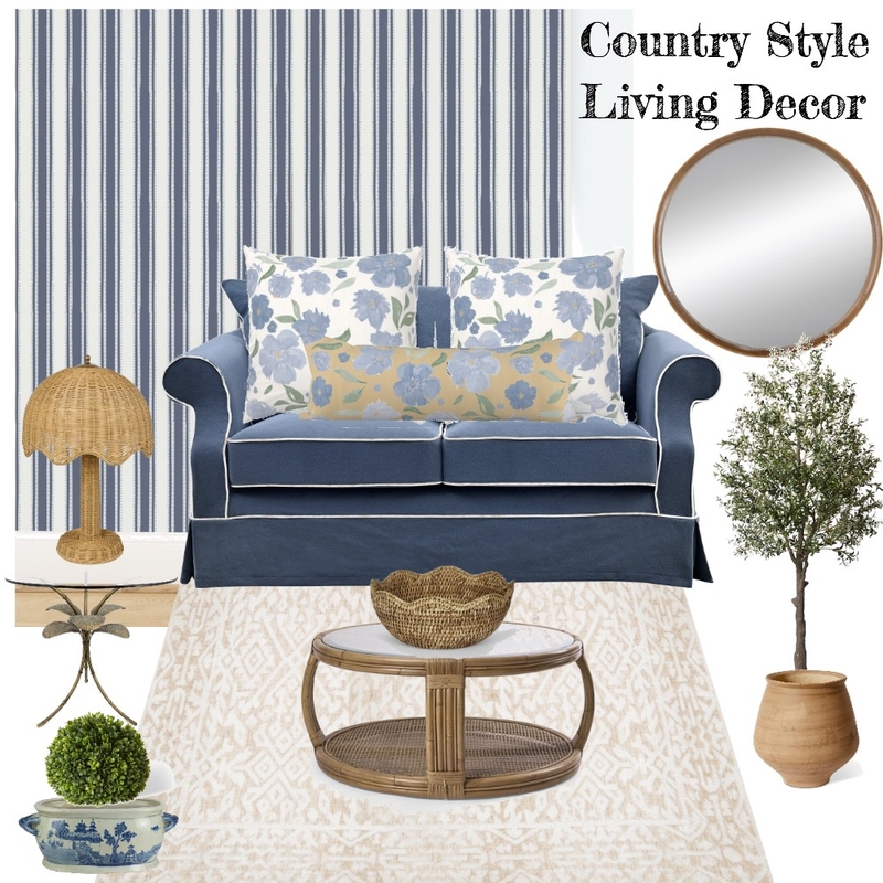 Country Style Living Decor Mood Board by Nicky Rose Creative on Style Sourcebook