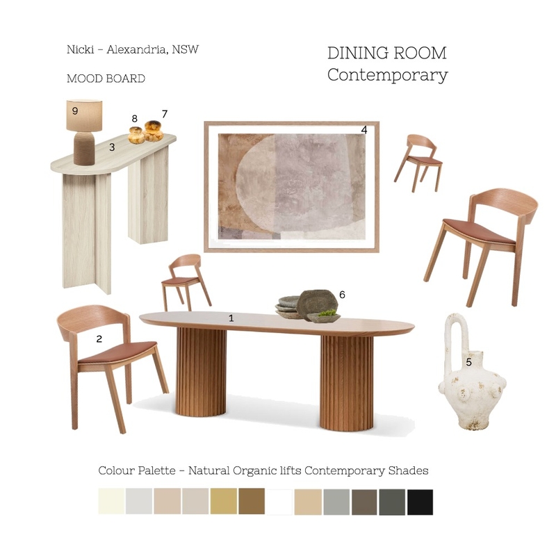 Styling Nicki's Dining Room Mood Board by House of Soul on Style Sourcebook