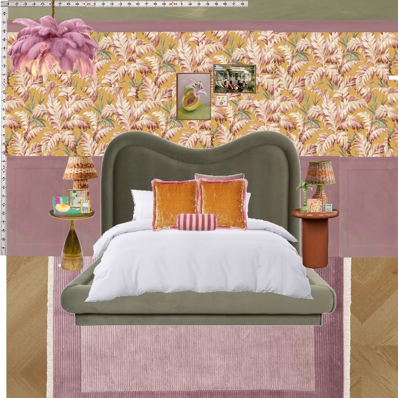 Old Hollywood Bedroom Wall Mood Board by dl2407 on Style Sourcebook