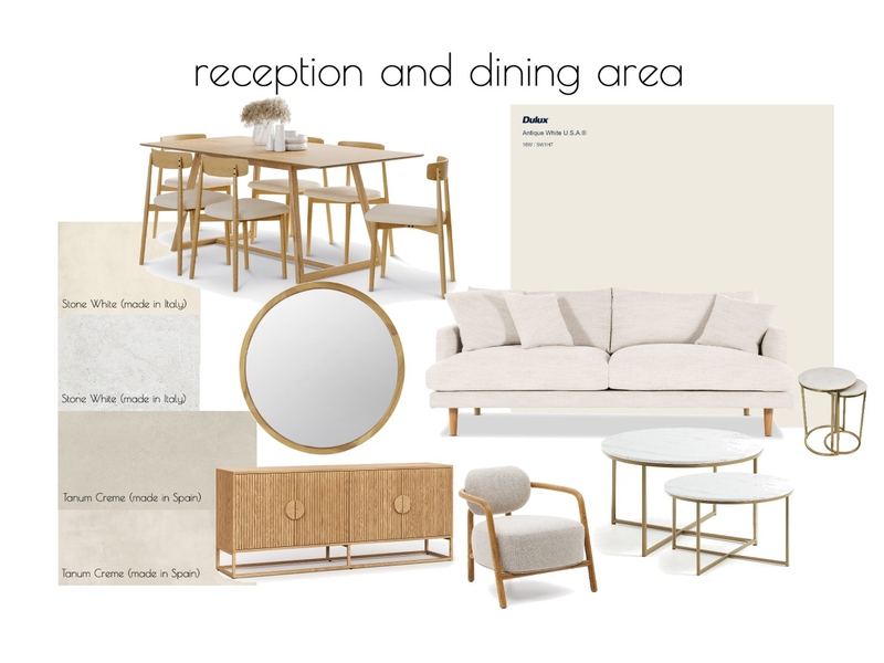 reception and dining area moodboard Mood Board by dinagamal99_ on Style Sourcebook