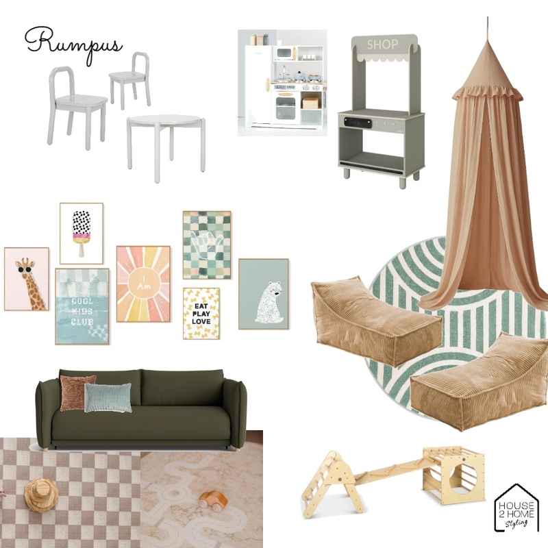 Rumpus - Kookaburra Mood Board by House 2 Home Styling on Style Sourcebook