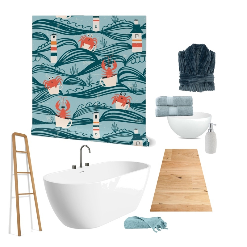 Reddish Crustaceans Bathroom Mood Board by PriKra on Style Sourcebook