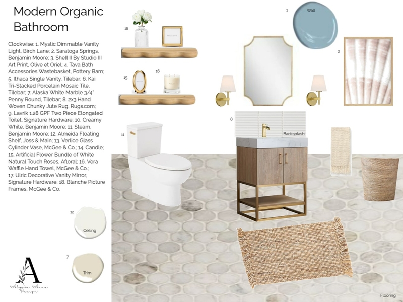 Bathroom Sample Board Mood Board by alyssaannedesign on Style Sourcebook
