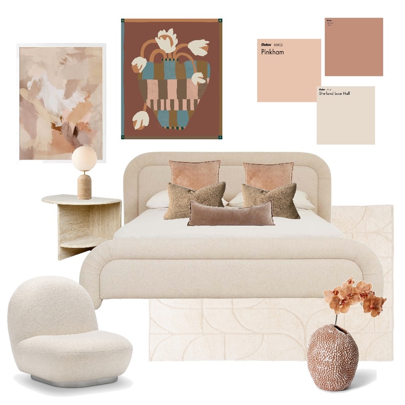 Dusty rose dreaming - bedroom Mood Board by Room with a View on Style Sourcebook