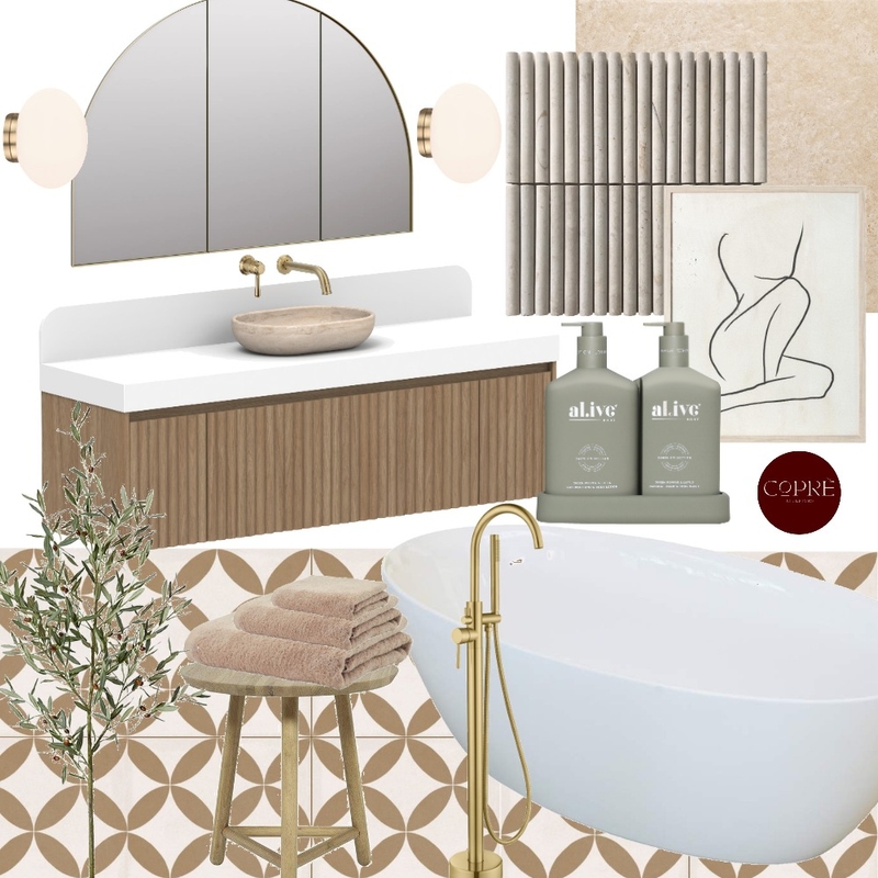 bathroom Mood Board by COPRÈ INTERIORS on Style Sourcebook