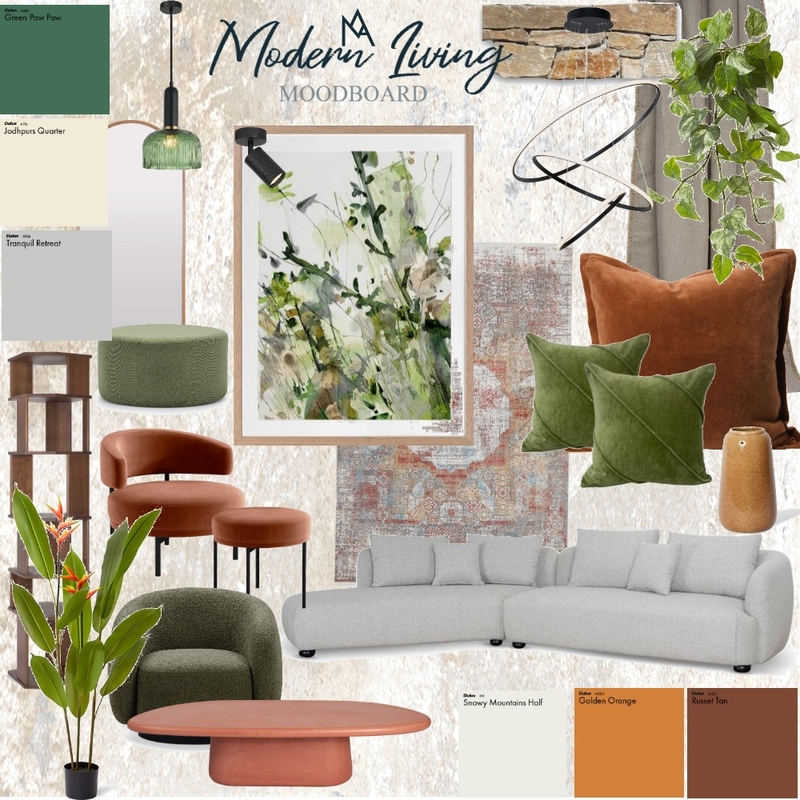 Living Furniture Mood Board by maria atef on Style Sourcebook