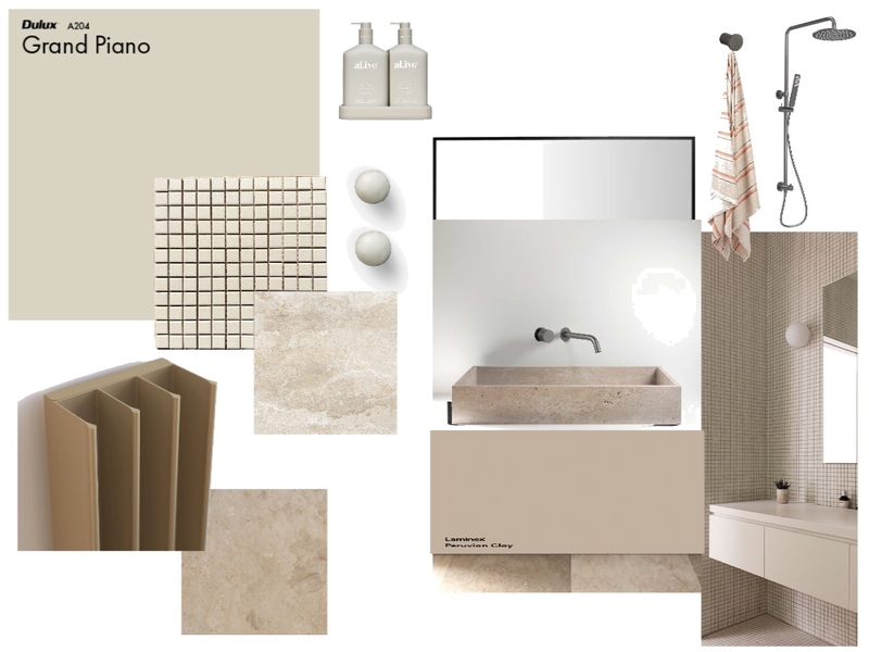 Chic Ensuite Mood Board by Zarper Interiors on Style Sourcebook