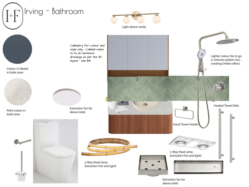 Bathroom Selections Mood Board by Ivy + Finch Design on Style Sourcebook