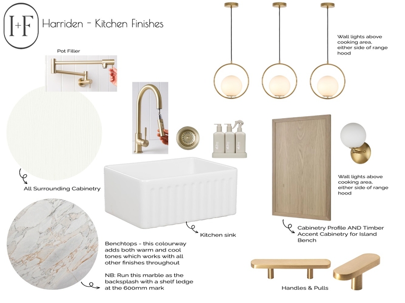 Harriden - Kitchen Selections Mood Board by Ivy + Finch Design on Style Sourcebook